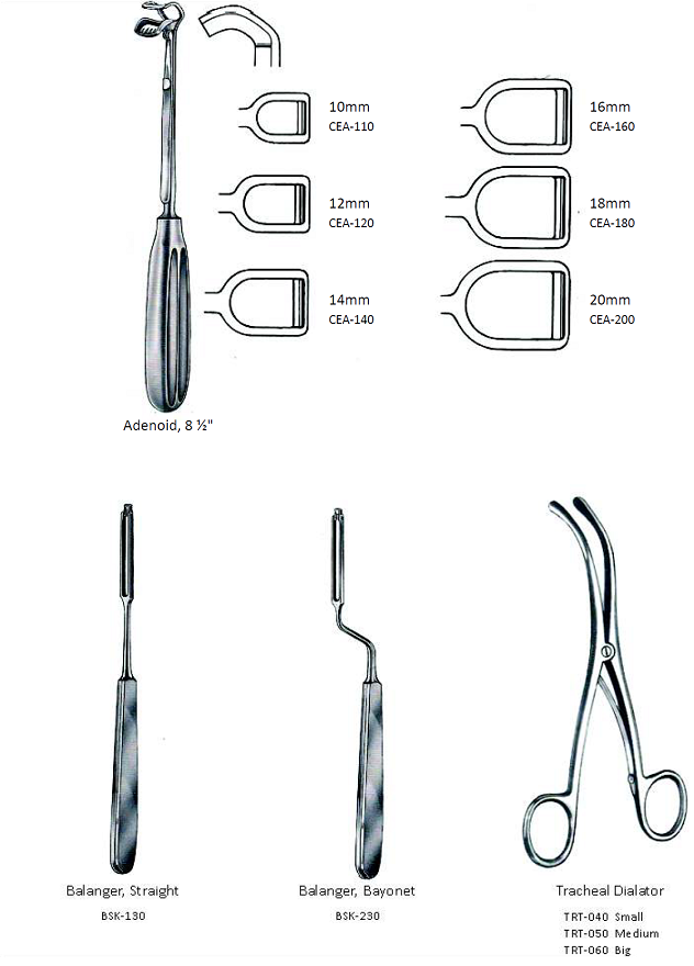 adenoide curette & knife